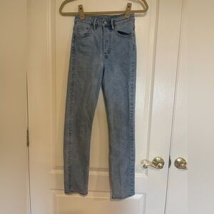 &Denim blue jeans vintage slim ankle high rise jeans​​​​​​​​​